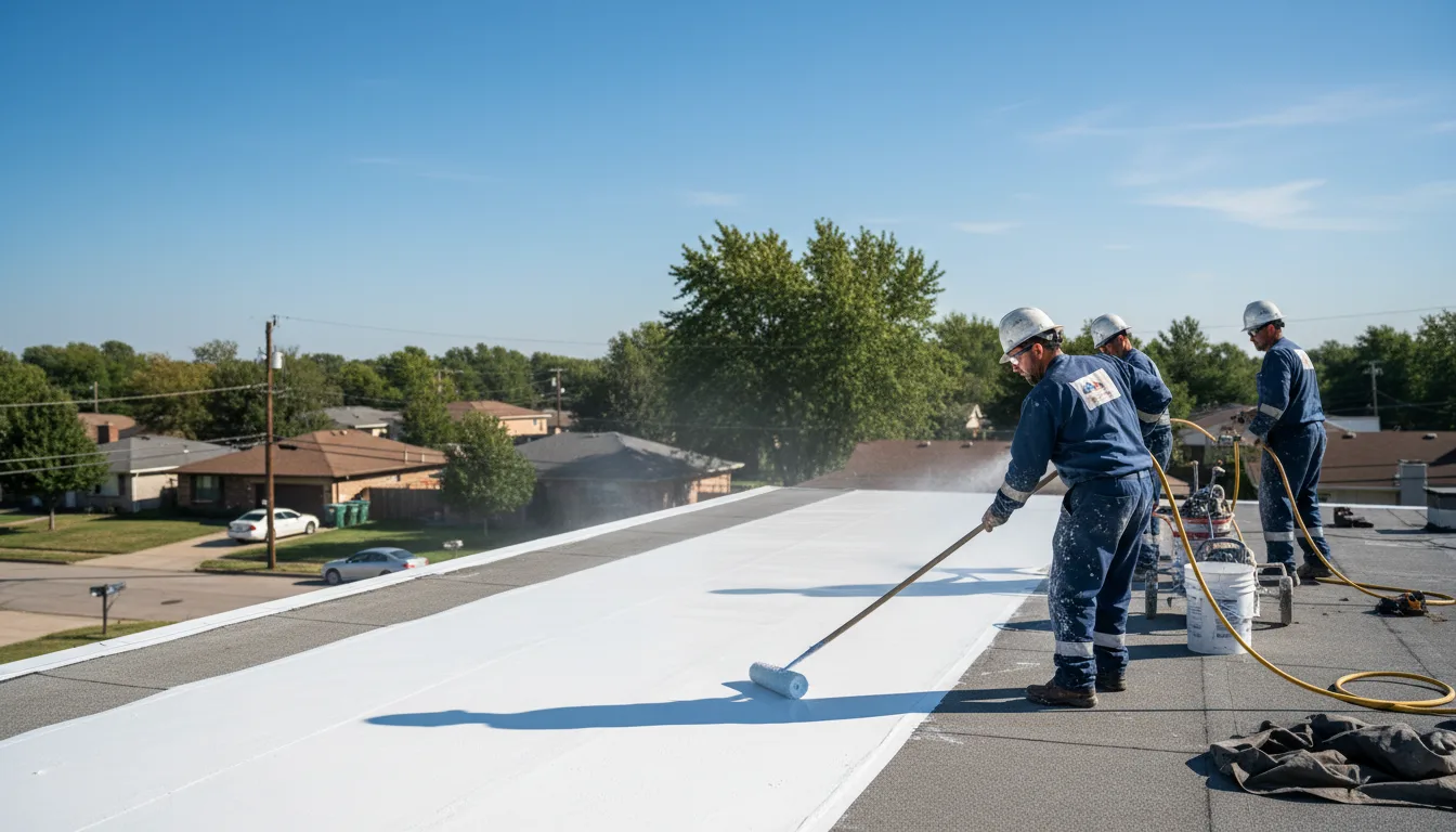 Commercial roof coating in Dunlo, PA near me